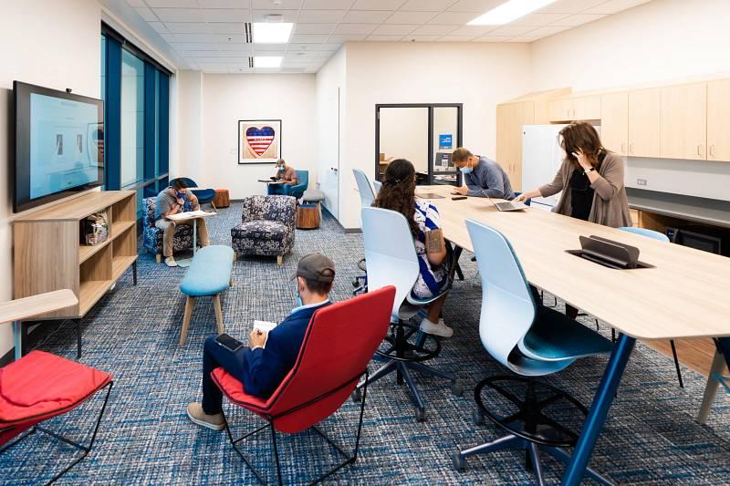 The GVSU Veterans Lounge at DCIH on the Health Campus.